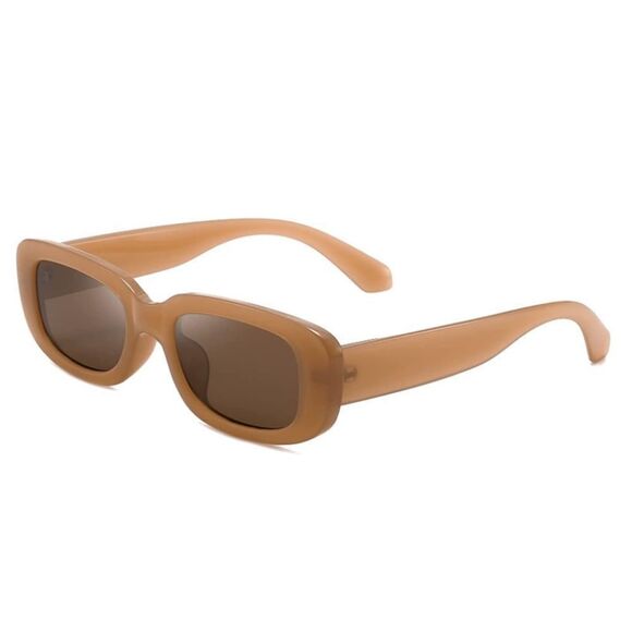 Tan Rectangle sunglasses   - Picture 2 of 3